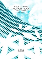 Cover of the Science Europe Multi-annual Action Plan 2021-2026